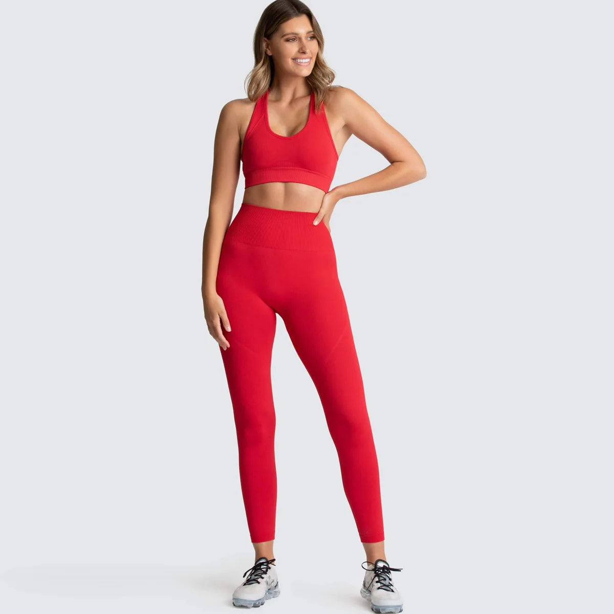 Seamless Yoga Sports Bra and Leggings