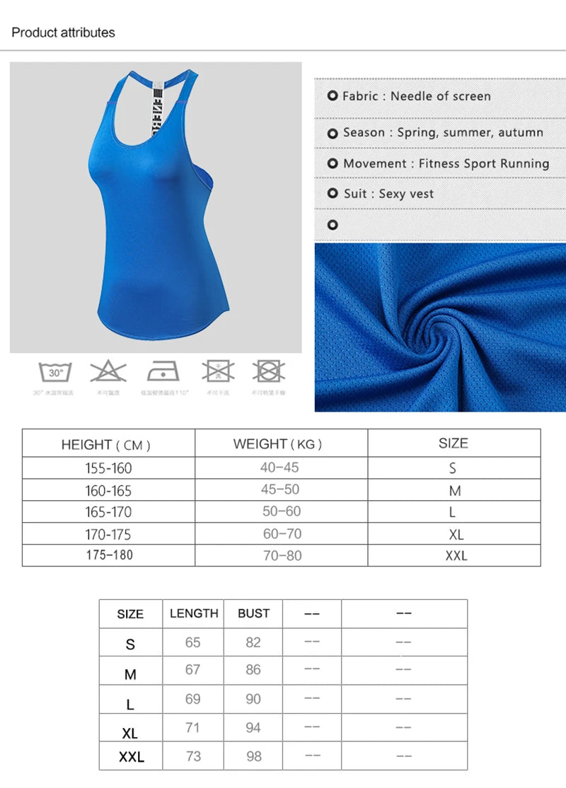 Gym Tops Sleeveless Tops Letter Backless Shirt