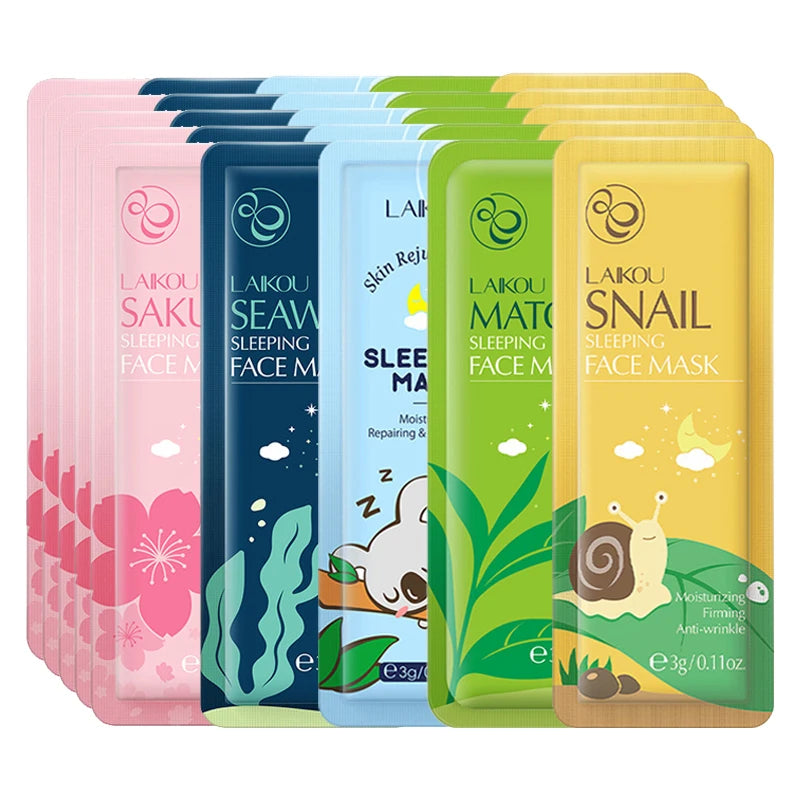30pcs Sleeping Moisturizing Anti-aging Creams Mask