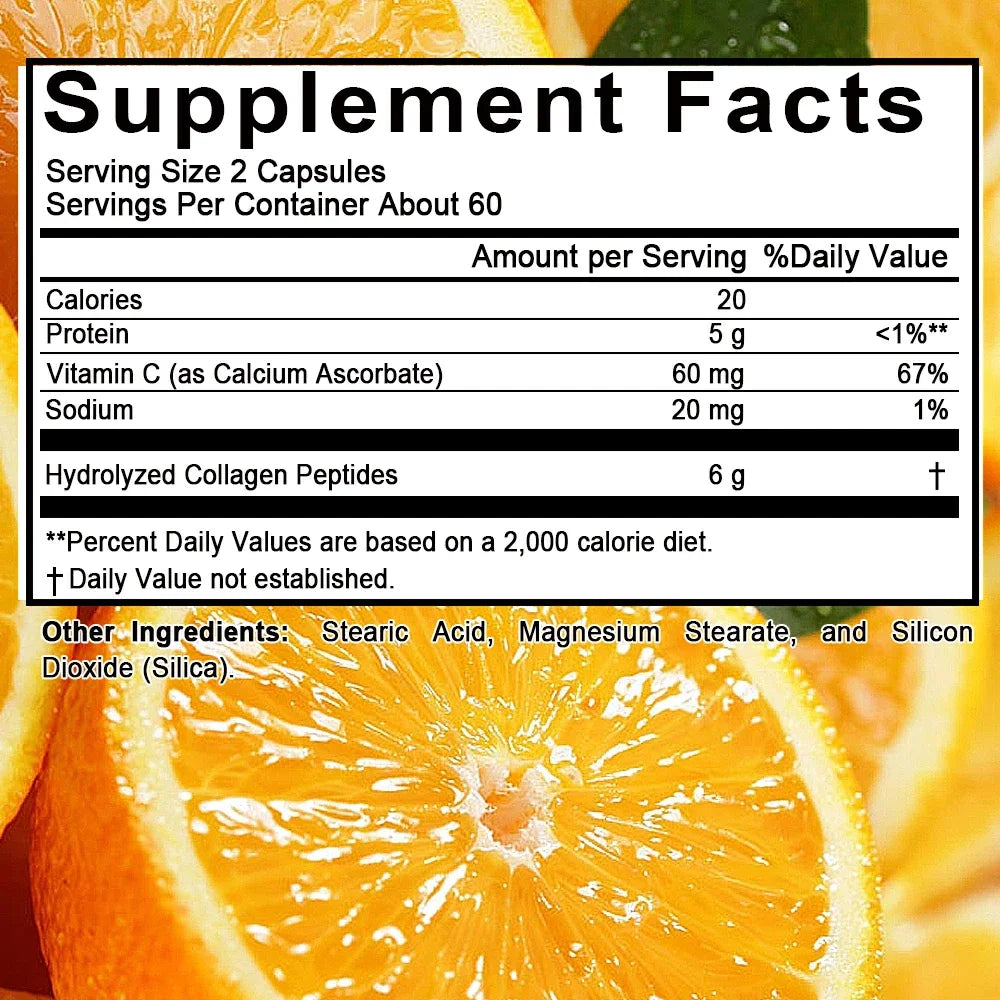 Hydrolyzed Collagen Peptides Plus Vitamin C