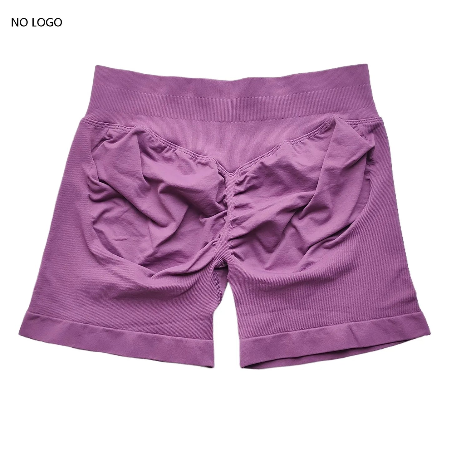 Scrunch Shorts Low Ribbed Band Seamless Shorts Booty Hight Stretch