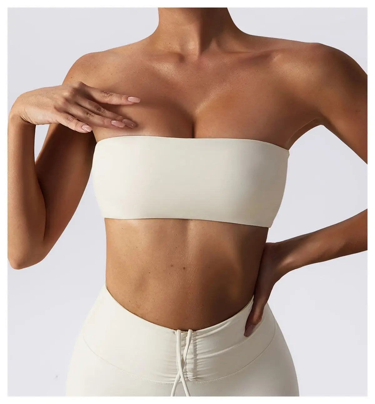 Strapless Sports Bra Quick-Drying Yoga Tube Top