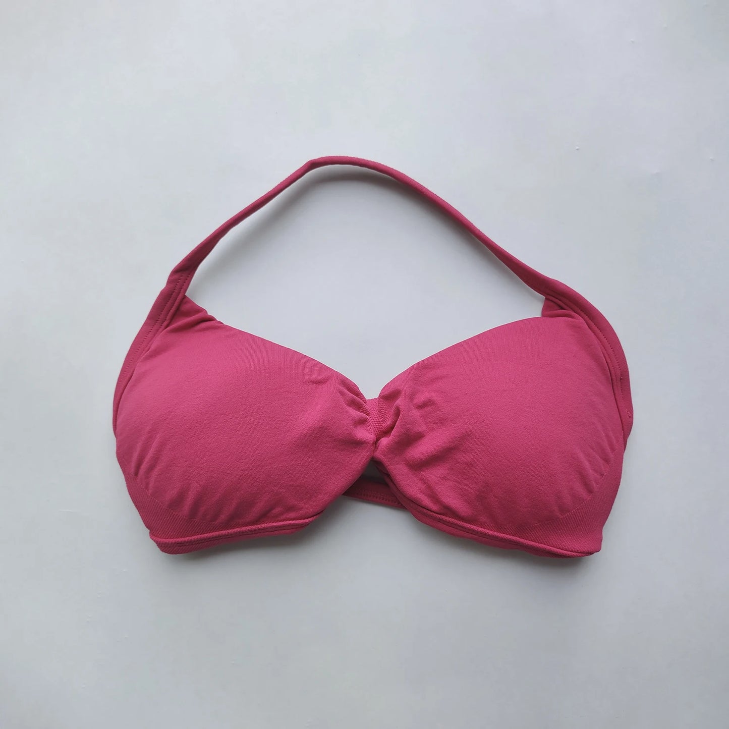 Sports Bra Strappy Backless Removable Cups