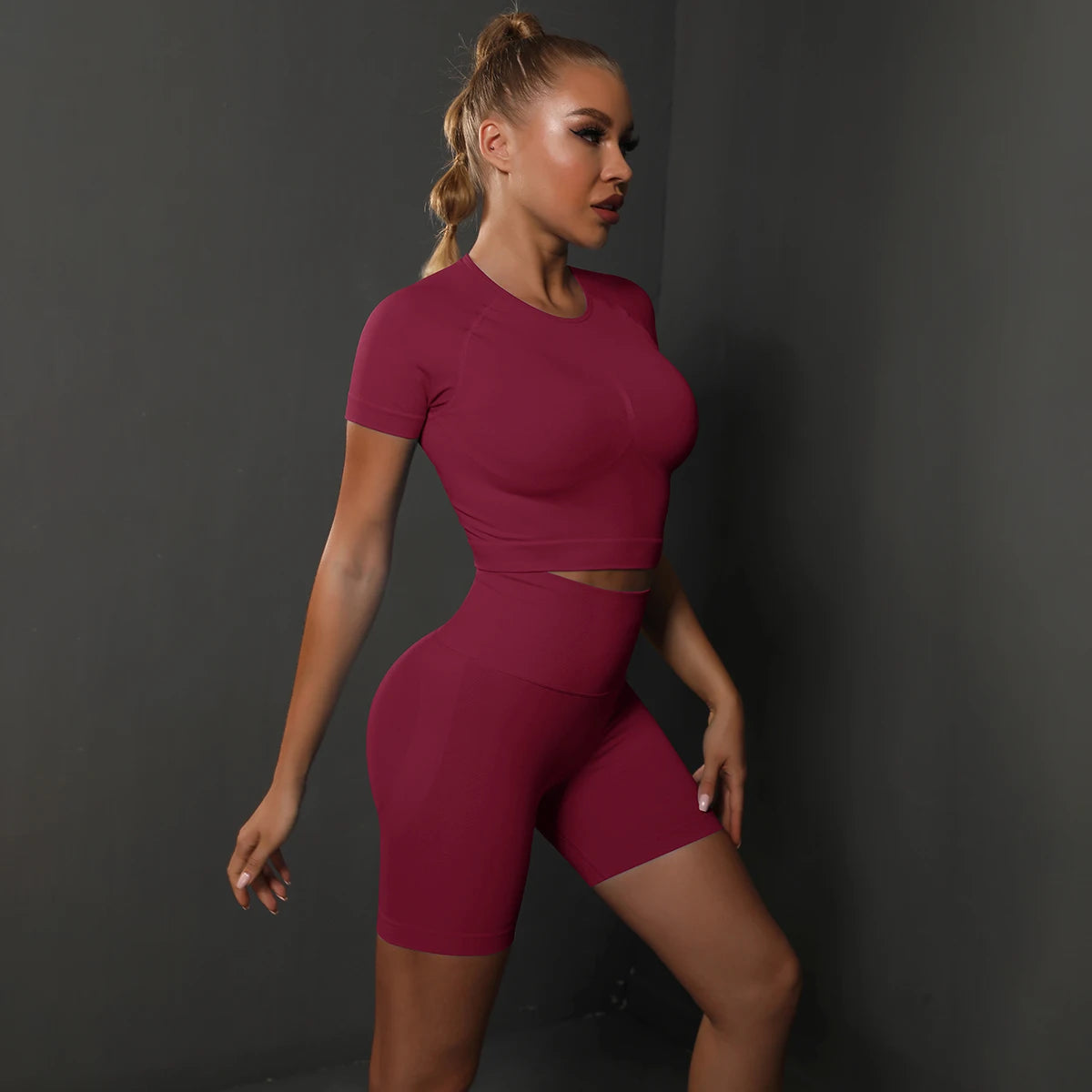 2PCS Seamless Women Yoga Set