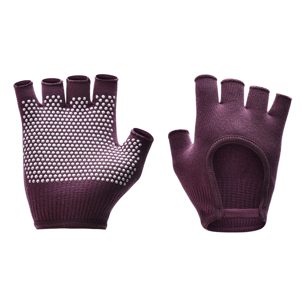 1Pair Half Finger Yoga Gloves, Cycling Gloves
