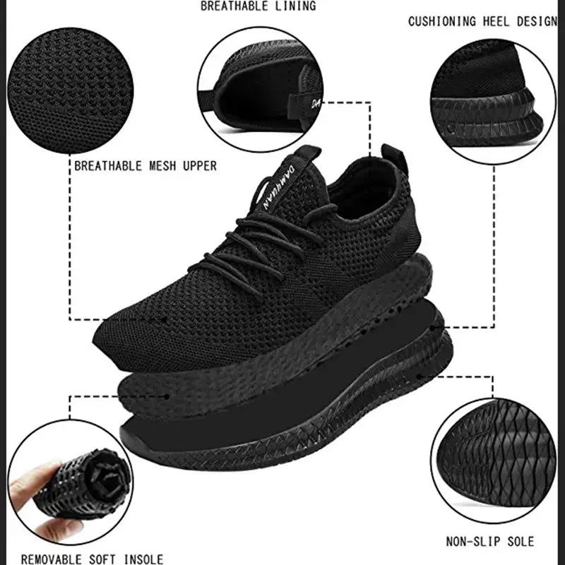 Men Walking Shoes Lightweight Breathable Sneakers Large-sized36-46