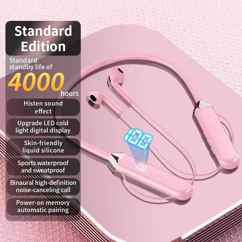 Wireless Headphone Neckband Earphone audiphones Bluetooth