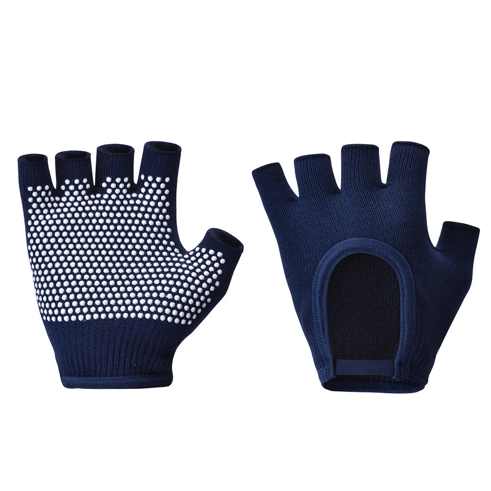 1Pair Half Finger Yoga Gloves, Cycling Gloves