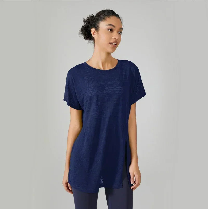 Yoga Shirts & Blouses. Short Sleeve Workout Sporty Woman Top