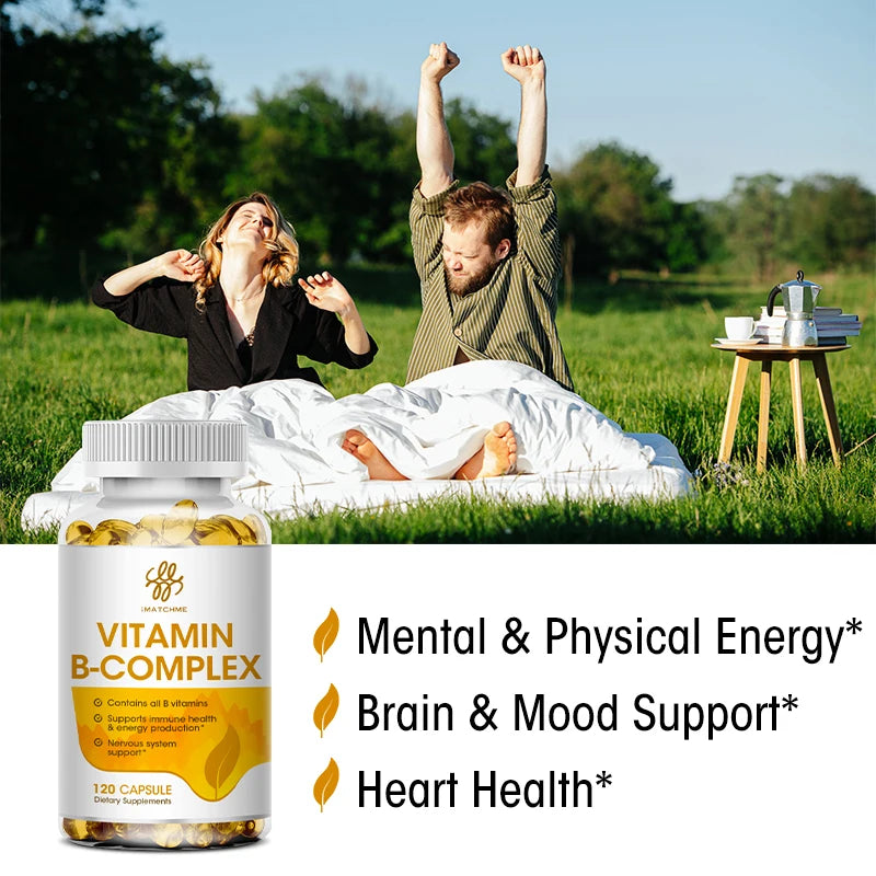 Vitamin B Capsule VB B1 B2 B3 B5 B6 B7 B9 B12