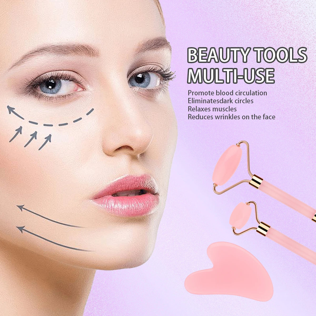 8-piece facial care set, deep cleaning and gentle exfoliating