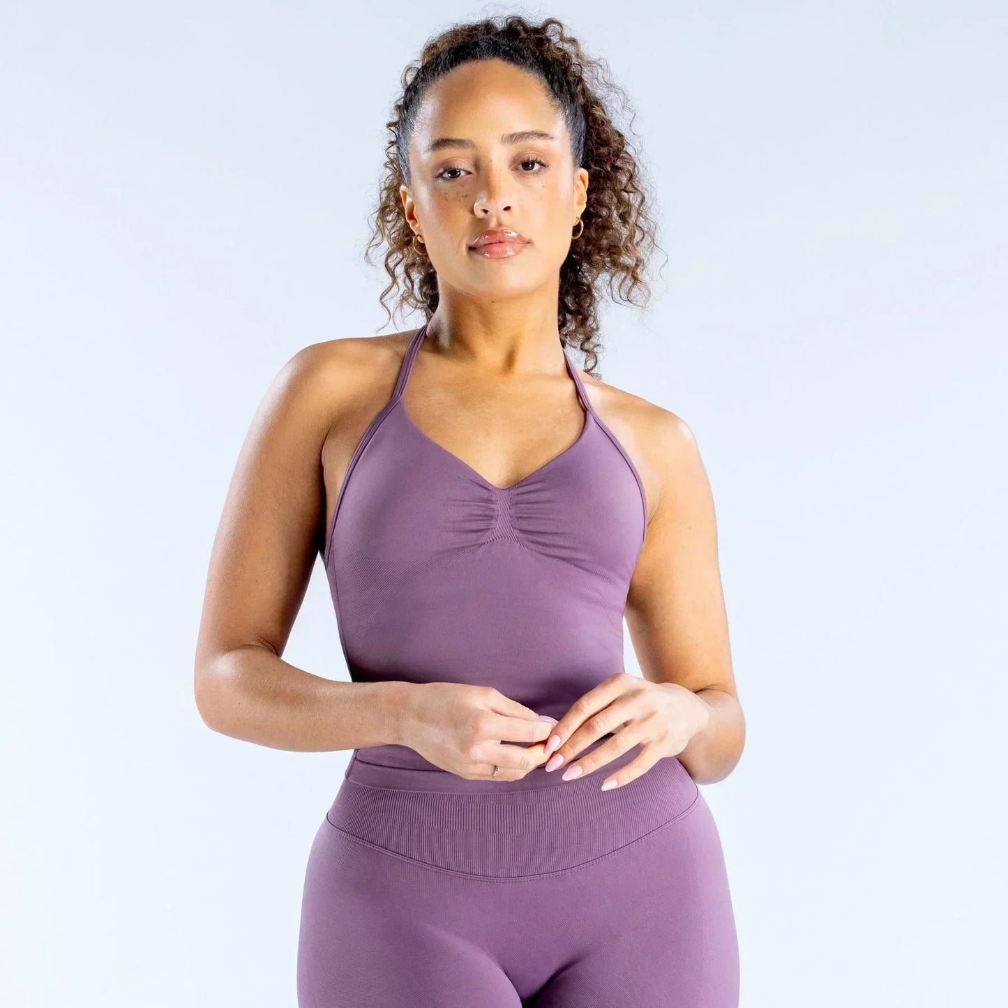 Yoga 2-piece Lace-up Tops and Shorts