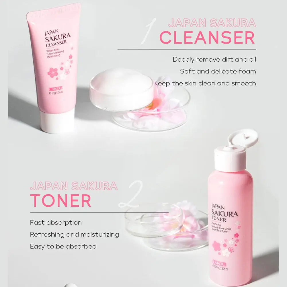 6pcs/ Skin Care Sets Face Cream Serum Toner Facial Cleanser Skin Care Set Product Gift box