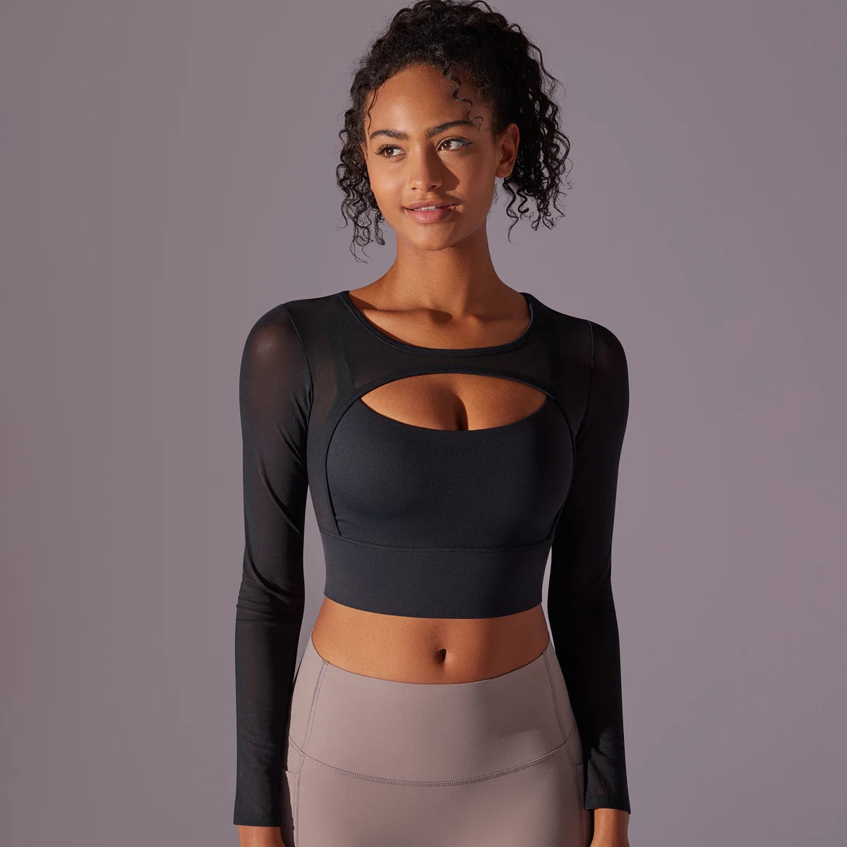 Yoga Sexy Long Sleeve Sport Top