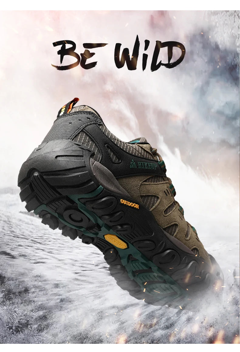 Men's Hiking Shoes Suede Leather Outdoor Wear-resistant