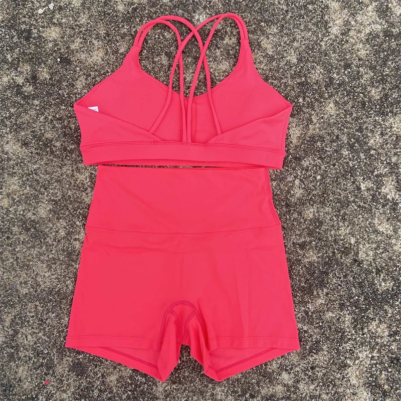 2 Piece Yoga Shorts Set