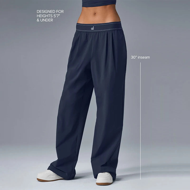 High Waisted Suit Pants, Sports Vest ,Wide Leg Pants