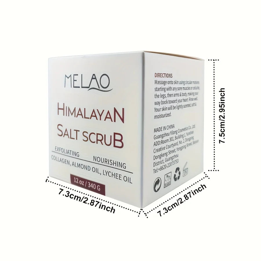 MELAO Himalayan Salt Body Scrub with Collagen and Stem Cells