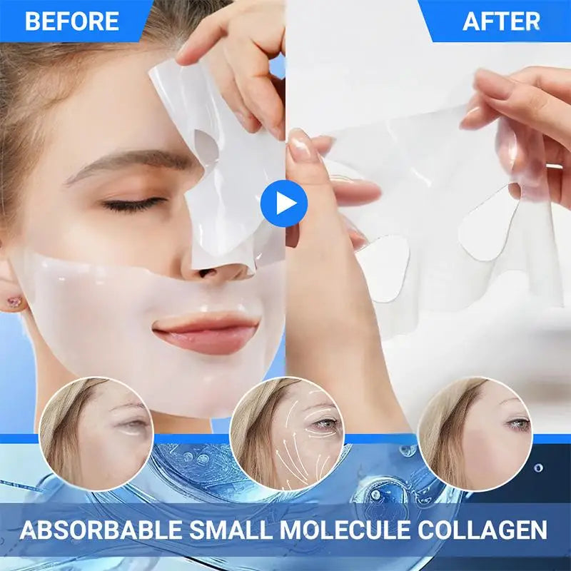 1/3/5/10PCS Bio Collagen Face Mask Anti Wrinkle Fade Face Fine Line Lift Firm Skin Anti-Aging Brighten