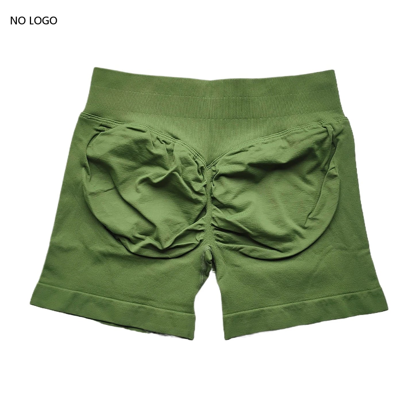 Scrunch Shorts Low Ribbed Band Seamless Shorts Booty Hight Stretch