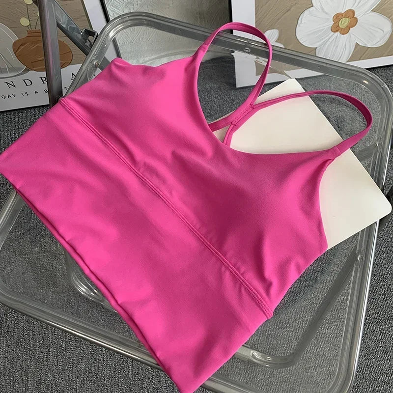 Fashion Sexy Cross Back Small Sling Yoga Underwear Vest