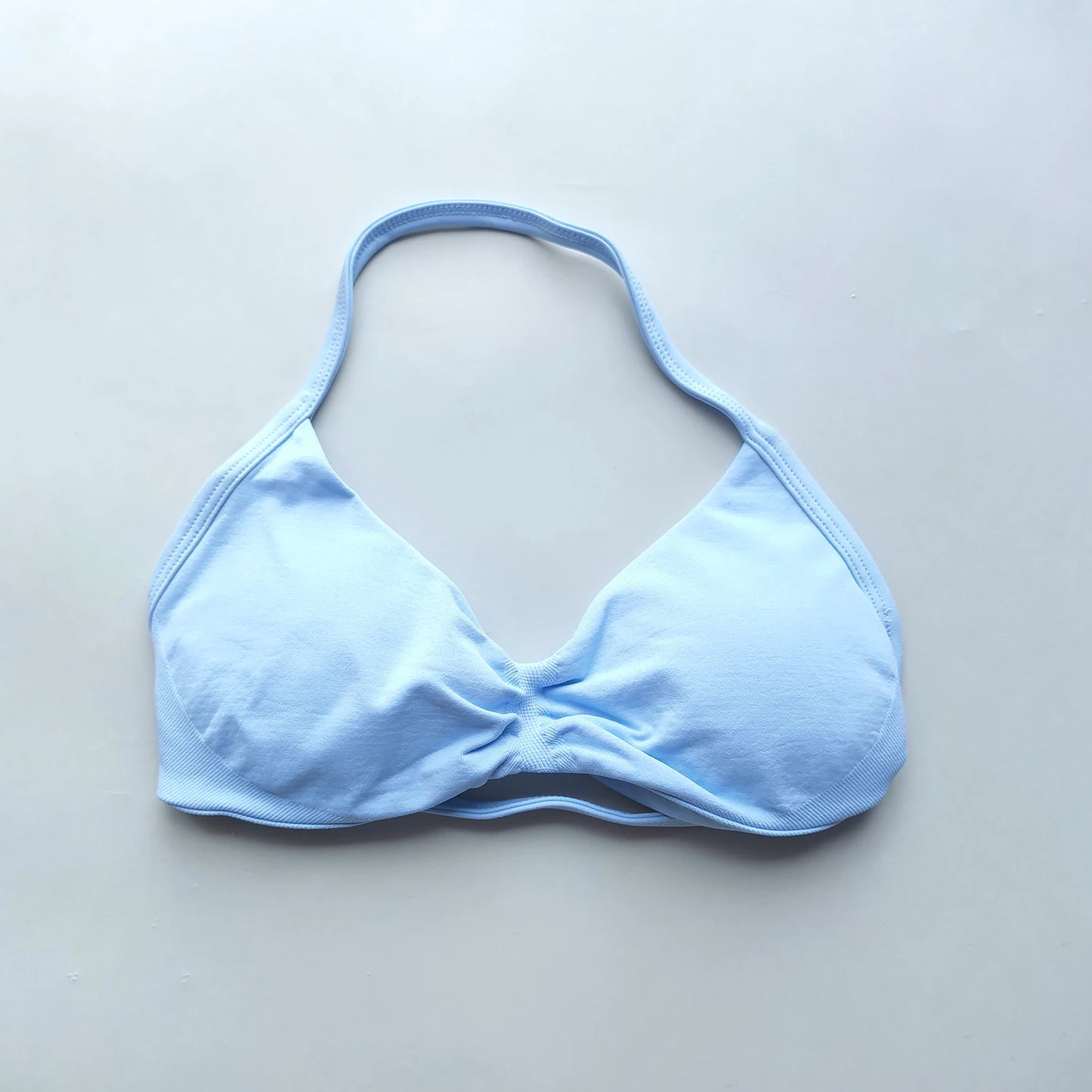 Sports Bra Strappy Backless Removable Cups