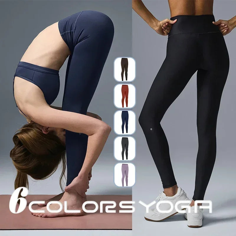 Women's Solid Color High Waist Yoga Pants