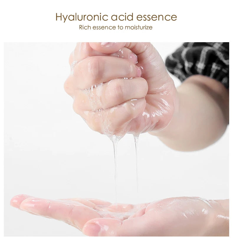 10pcs 24K Gold Hyaluronic Acid Face Mask Firming Moisturizing