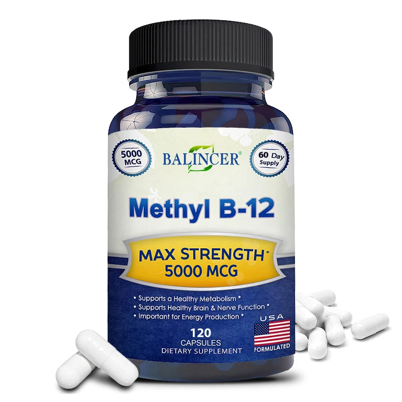 Vitamin B12 - 5000 MCG Supplement