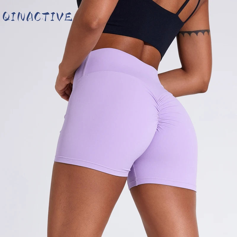 Women's sports shorts high elasticity tight fitting high waist and buttocks