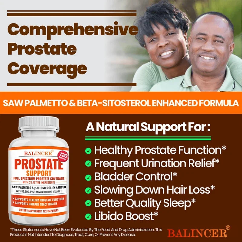 Prostate Support Supplement for Urinary Tract Health