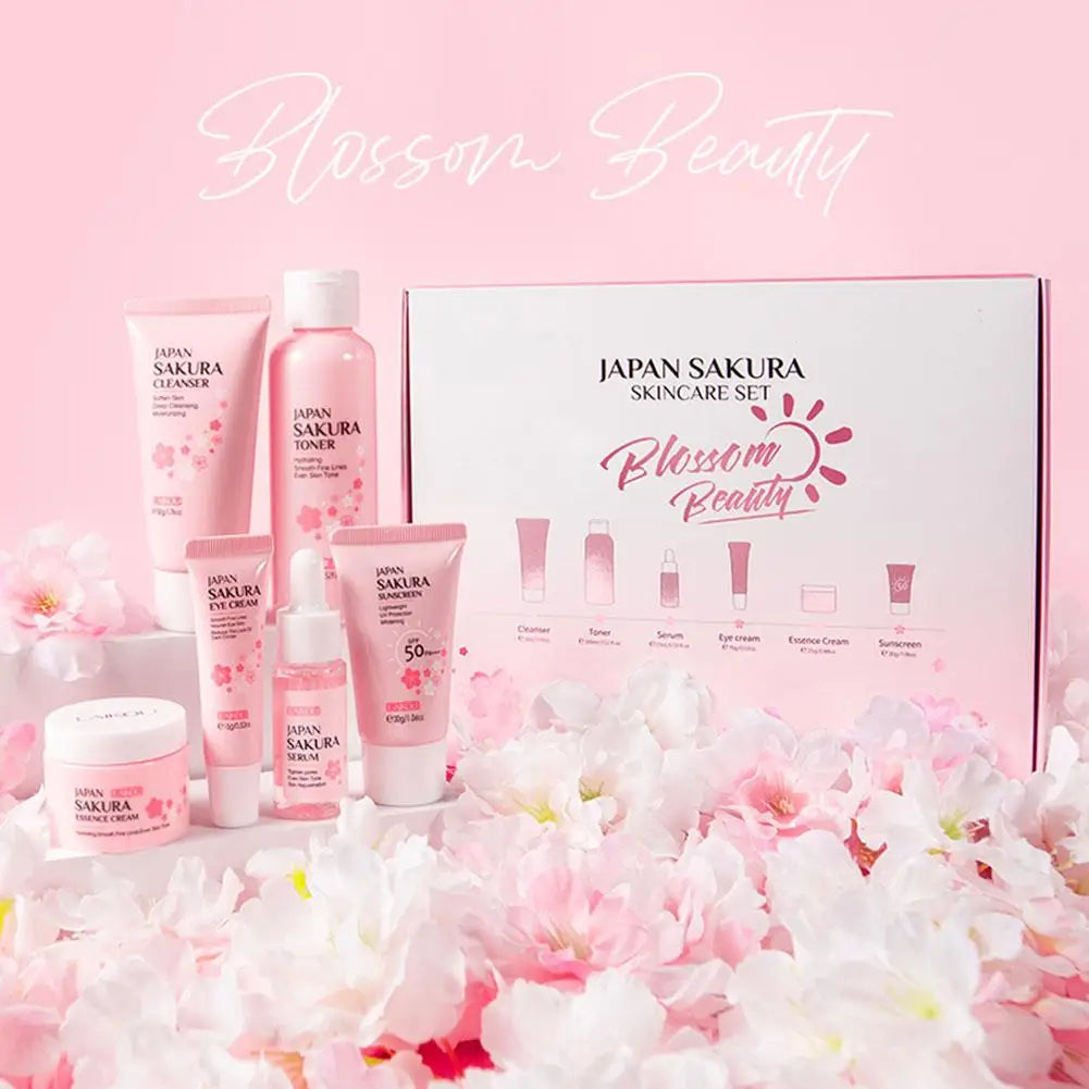 6pcs/ Skin Care Sets Face Cream Serum Toner Facial Cleanser Skin Care Set Product Gift box