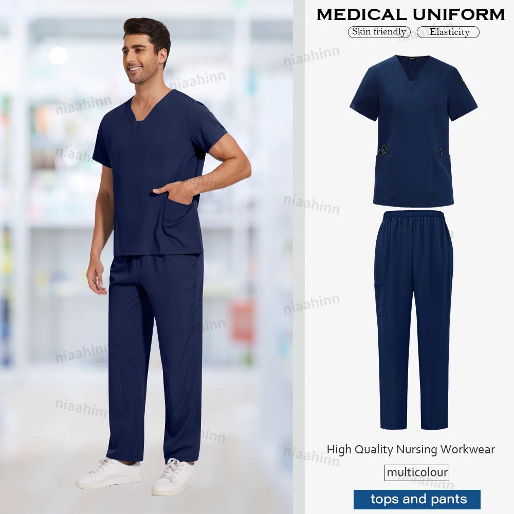 Scrubs Uniforms Sets Healthcare Unisex Surgical Uniforms