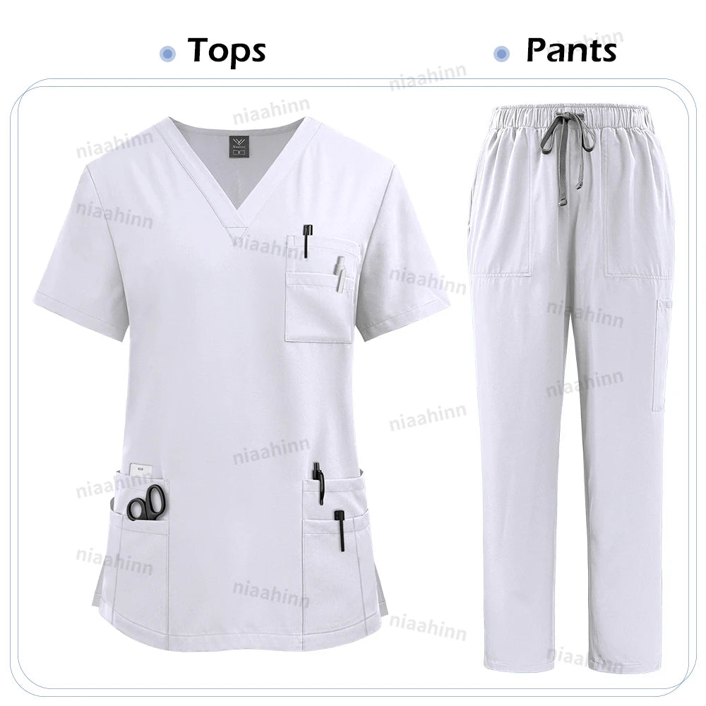 Medical Clothing for Unisex Tops and Pant Set