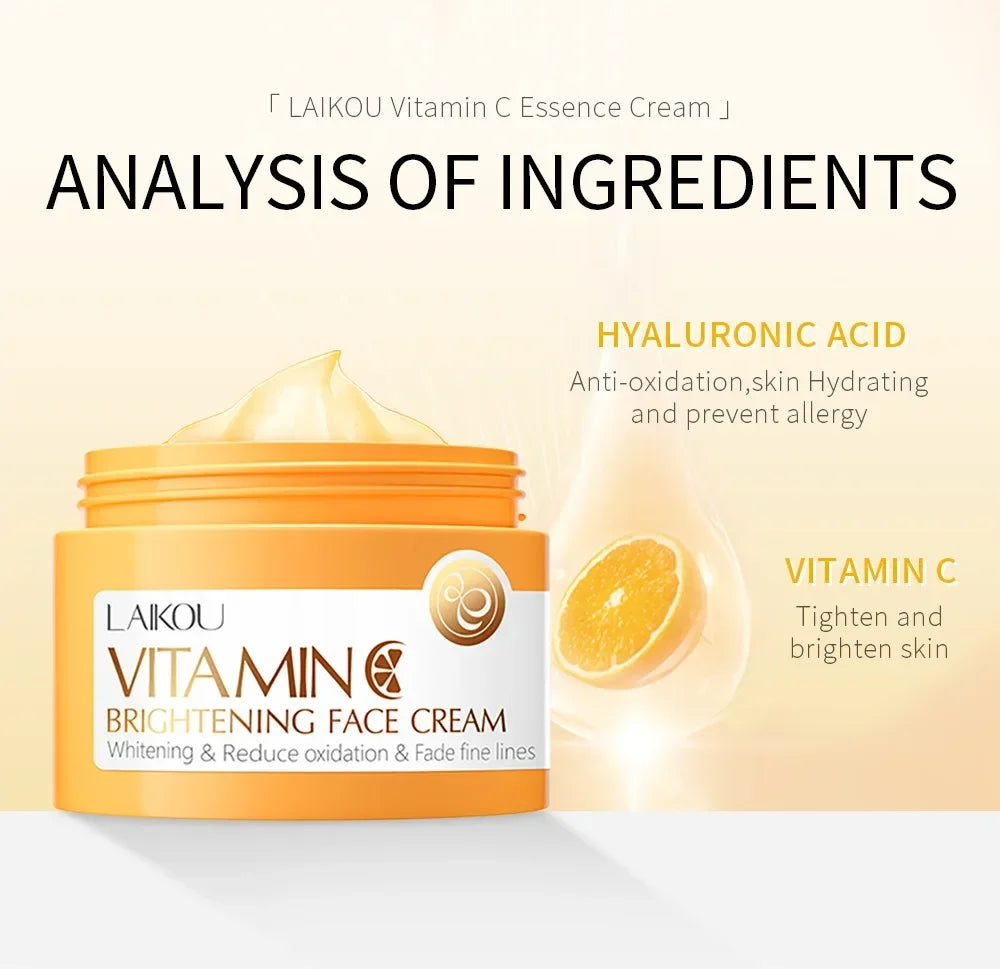 Vitamin C for Face Cream Reduces Dullness Pigments Dark Spots Firming Facial Cream