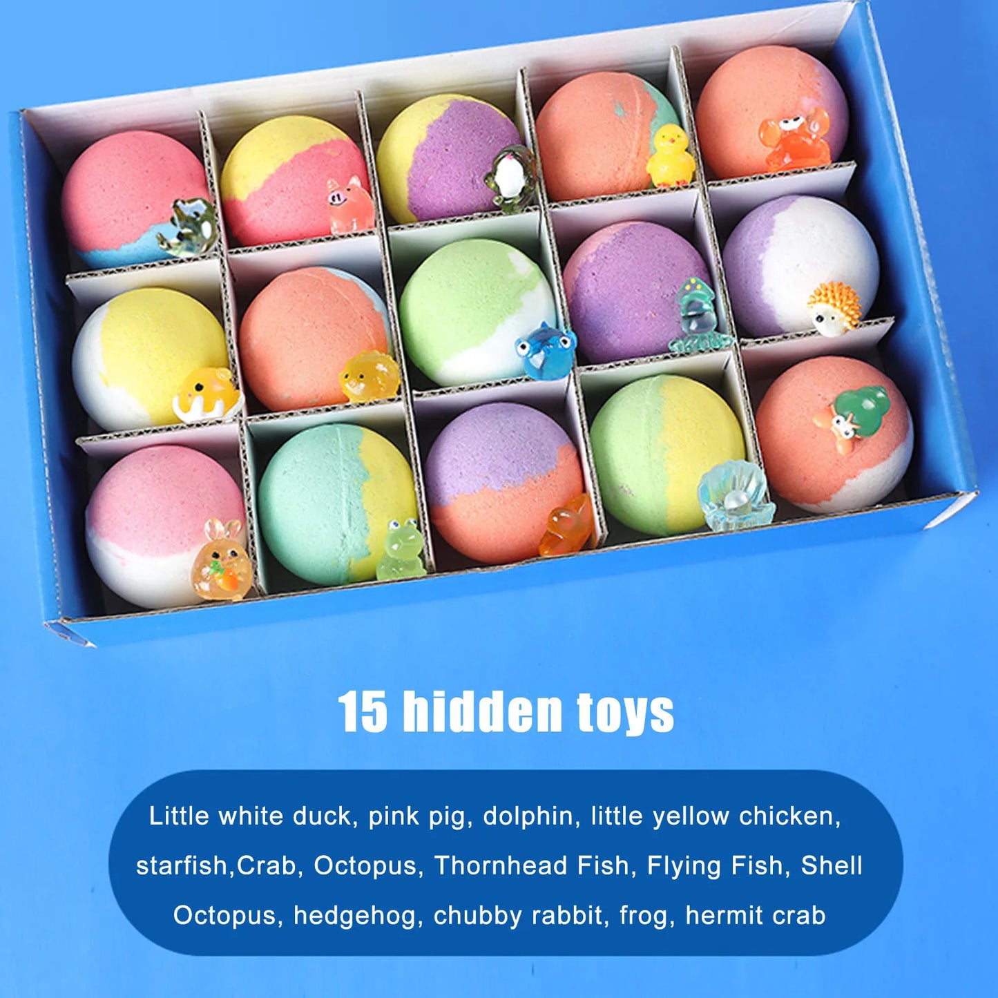 , 24 Pack Kids Bath Bombs Gift Set