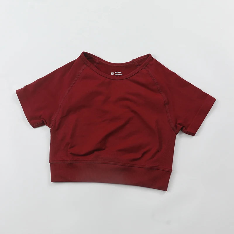 Crop Top Yoga Shirt