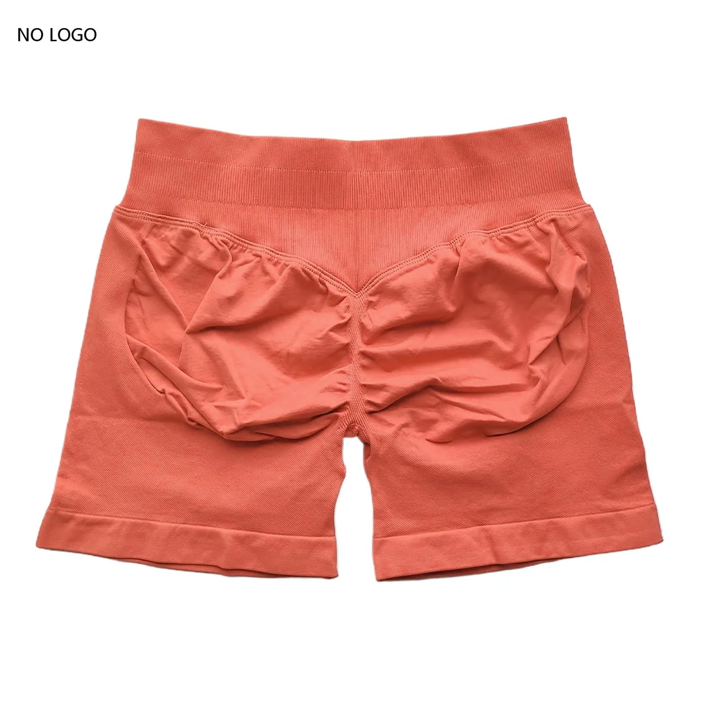 Scrunch Shorts Low Ribbed Band Seamless Shorts Booty Hight Stretch