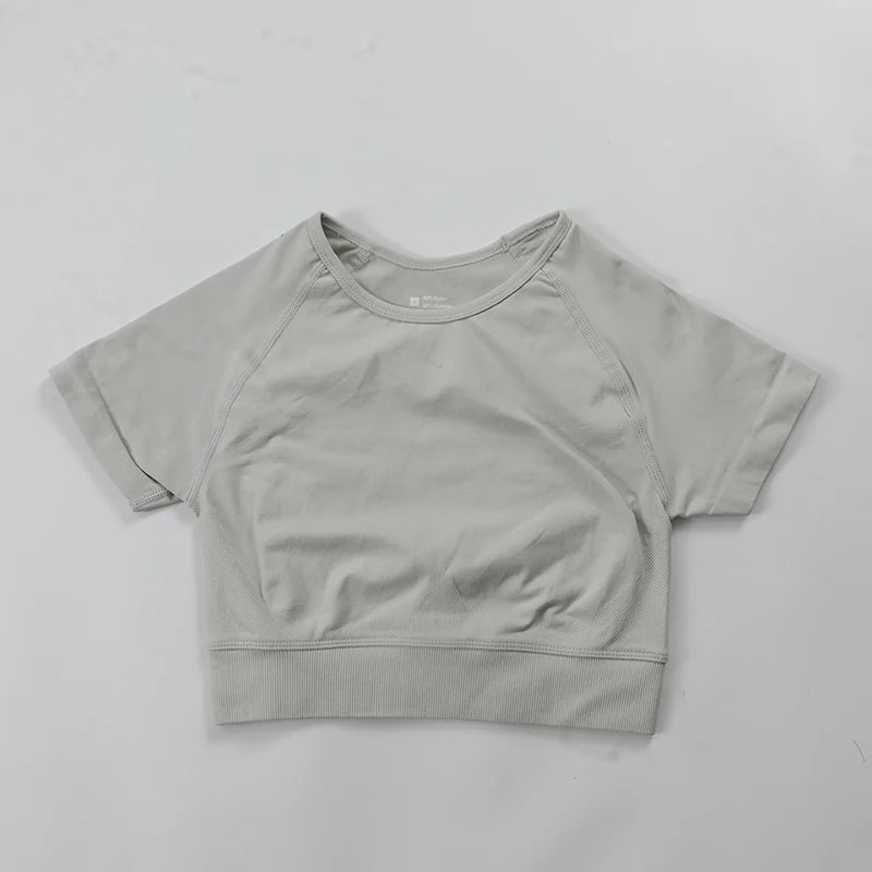 Crop Top Yoga Shirt