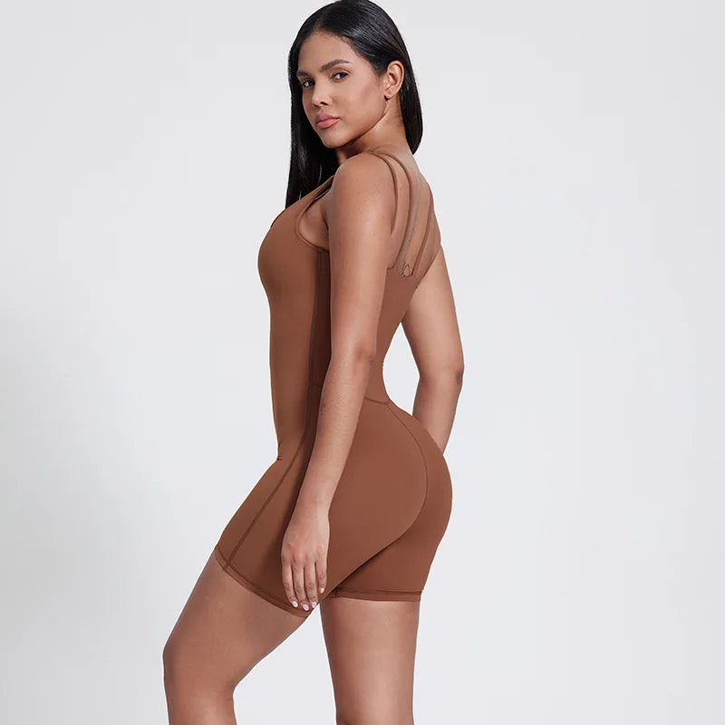 One-piece tight jumpsuit