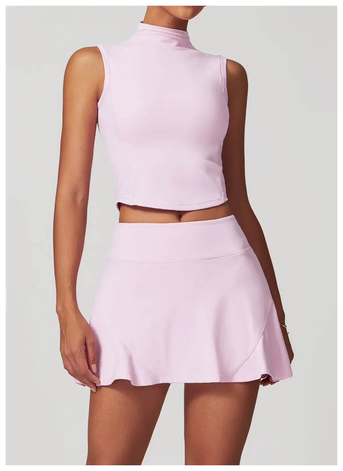 Yoga Vest Crop Top Gym Sleeveless Stand Collar