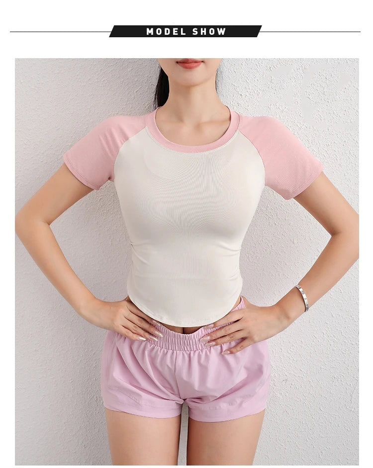 Fitness wear Leisure and loose fitting T-Shirt