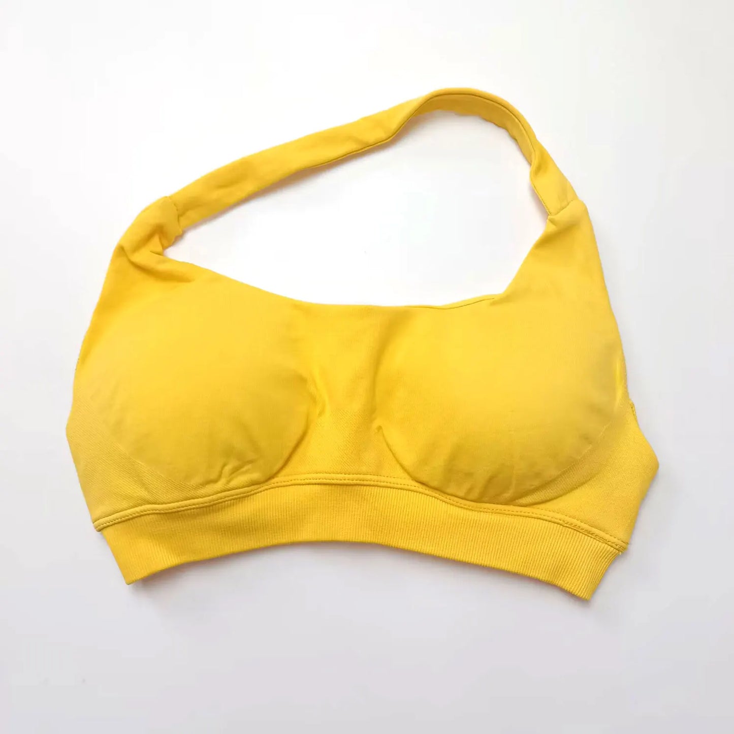 Halter Top Sports Bra Push-up Sexy Open Back