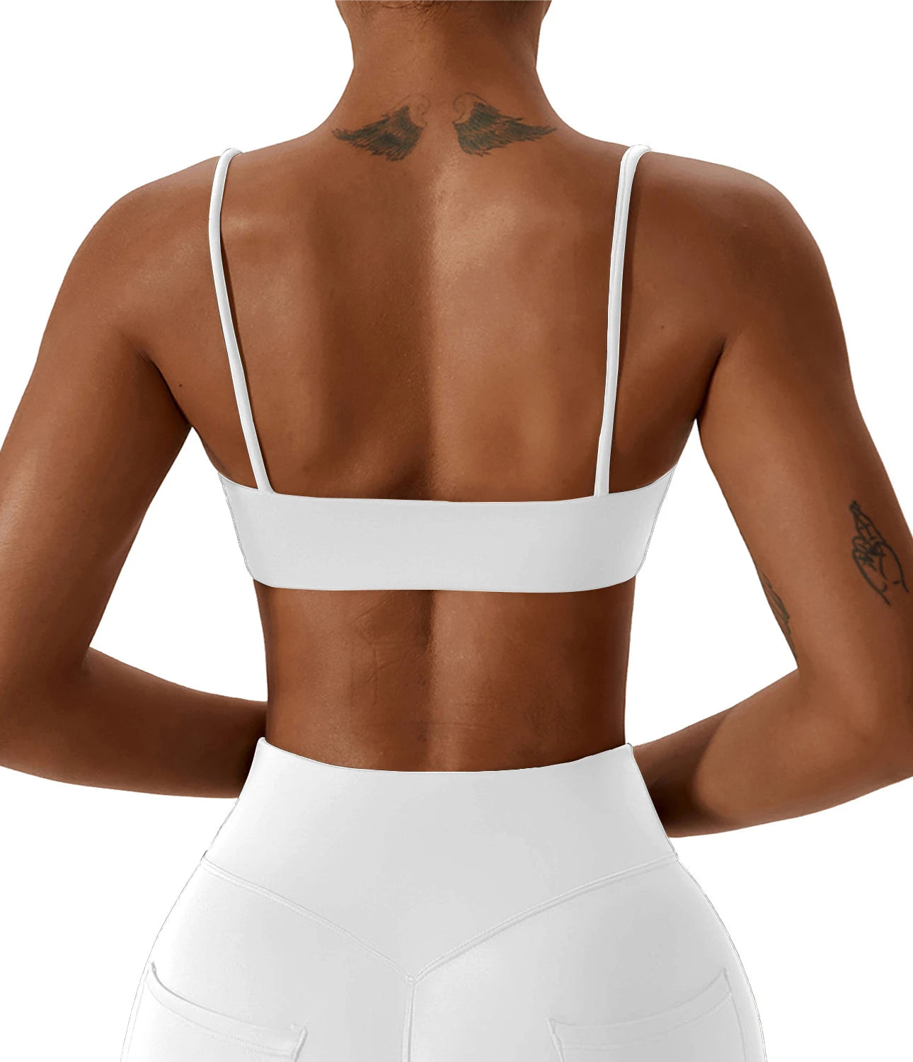 Super soft fabric back cross sports bra