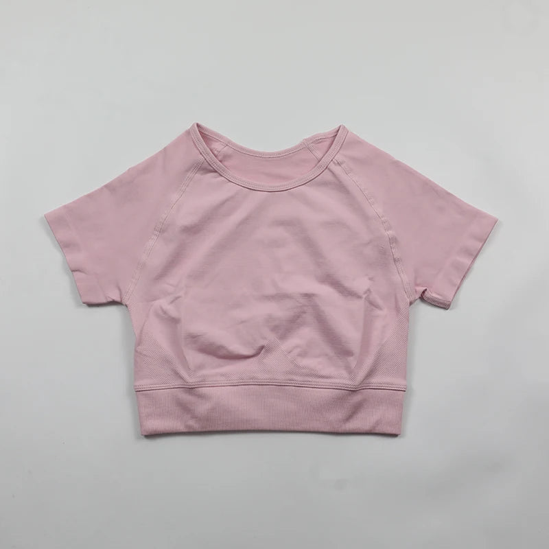 Crop Top Yoga Shirt