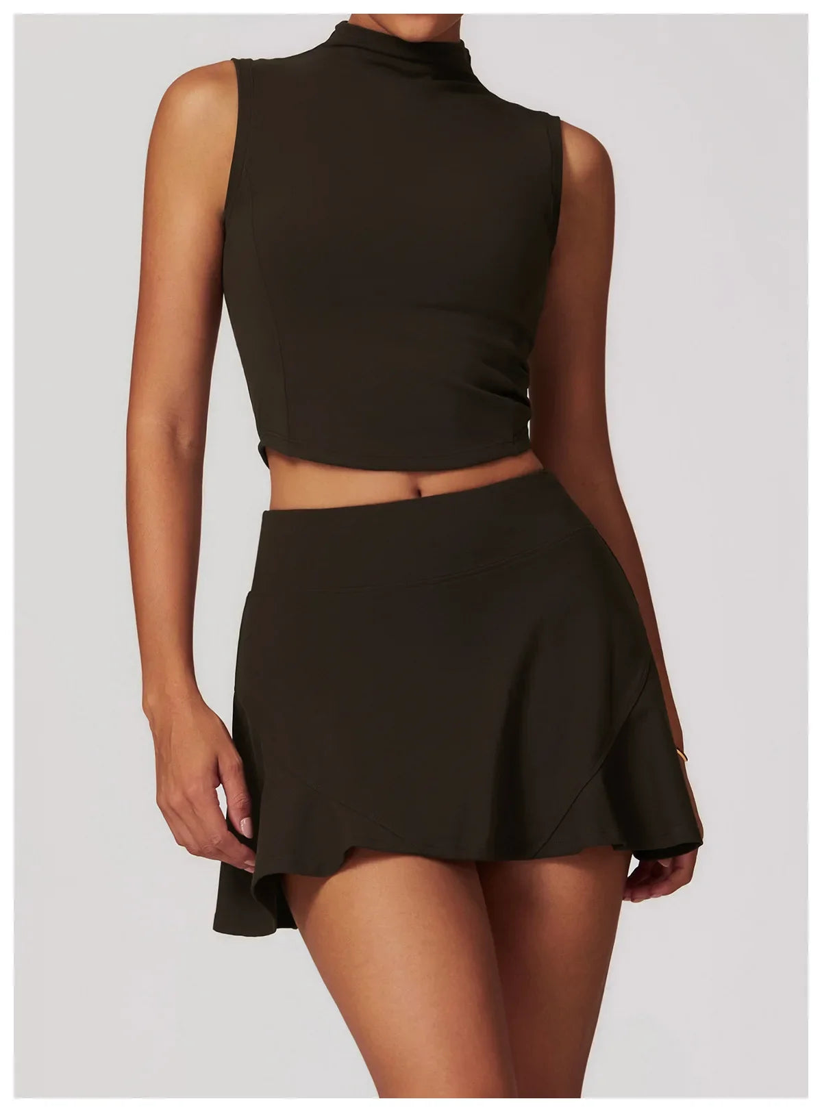 Yoga Vest Crop Top Gym Sleeveless Stand Collar