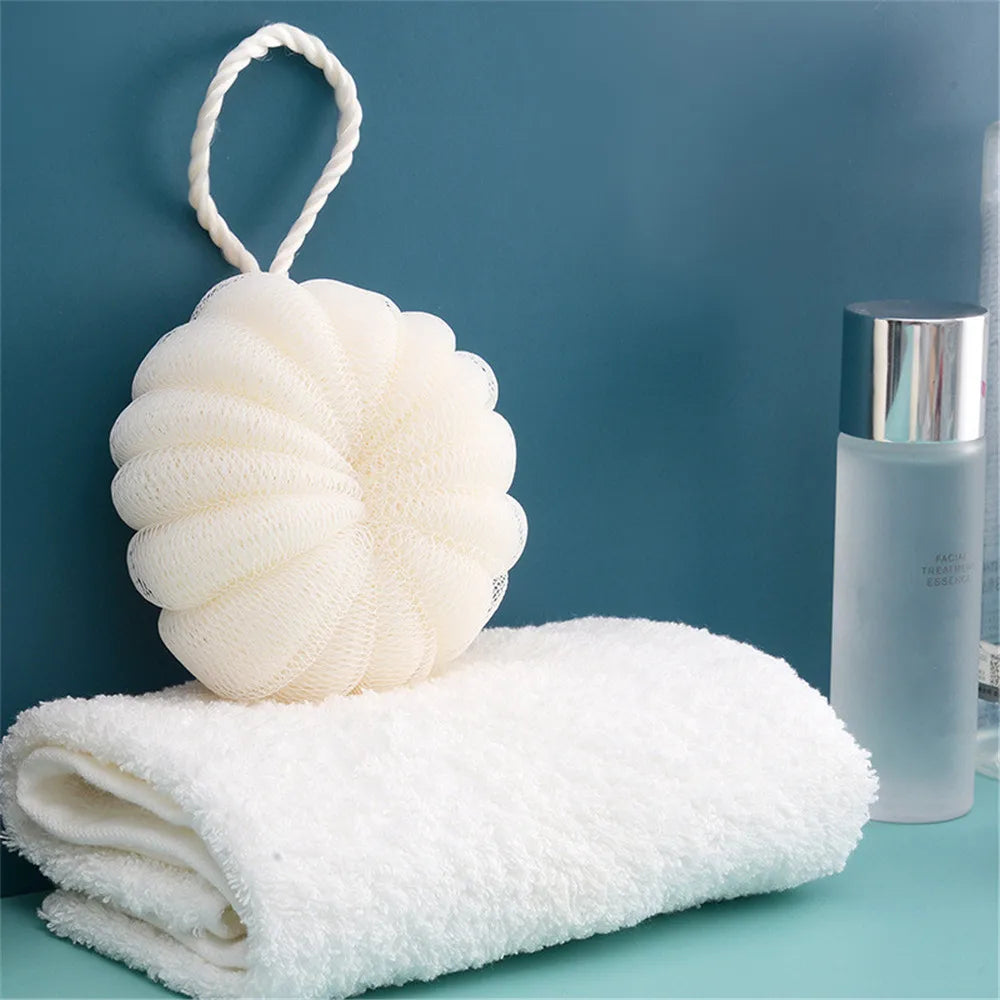 Bath Bubble Ball Exfoliating Scrubber Soft Shower Mesh Foaming Sponge