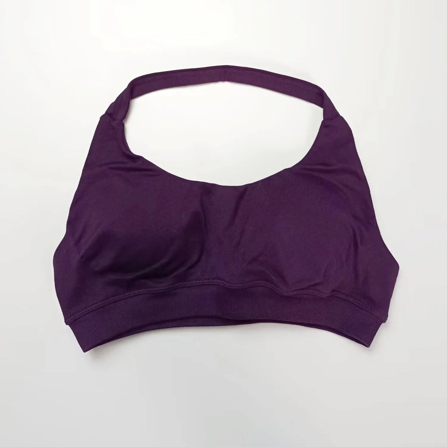 Halter Top Sports Bra Push-up Sexy Open Back