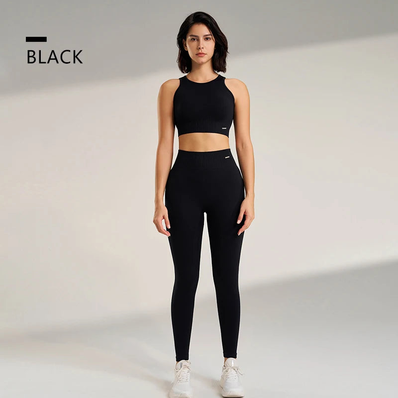 Yoga Leggings and Top Two Piece Set