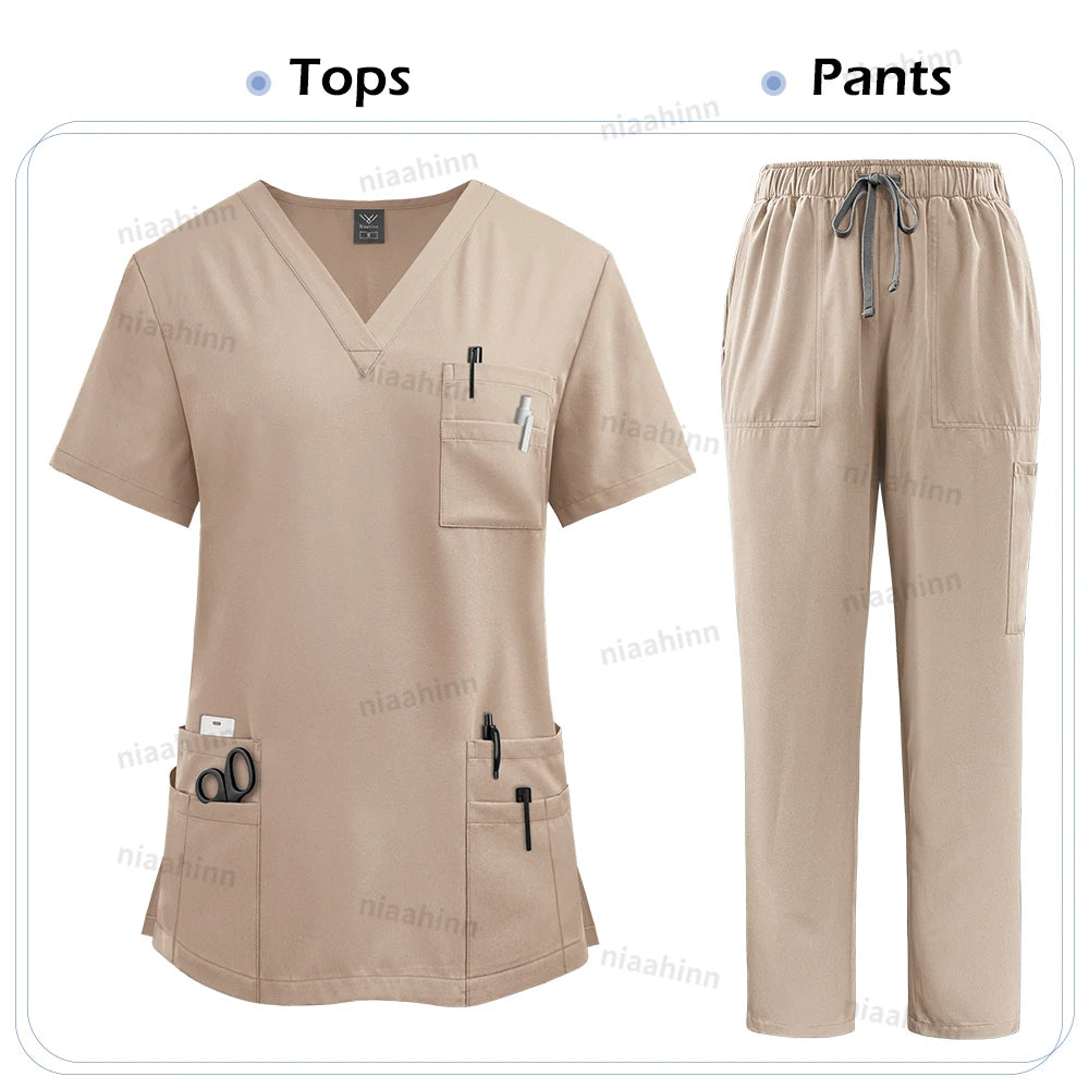 Medical Clothing for Unisex Tops and Pant Set